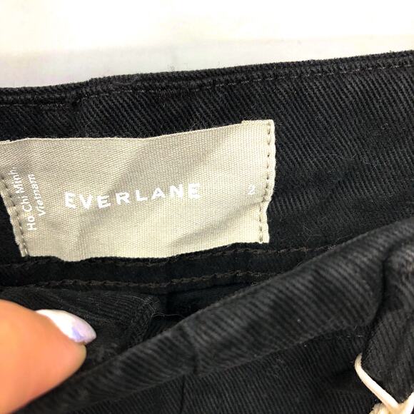 EVERLANE Women's The Utility Pant Size 2 Black Buttersoft Barrel Leg NWT - Picture 11 of 11